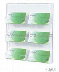 6 Pocket Wall Mount Card Holder 8-1/2