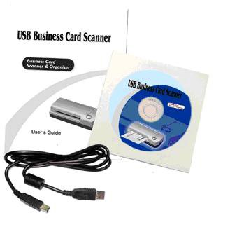B/W USB business card scanner & OCR software 4