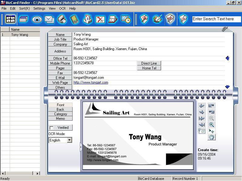 ocr software( business card scanner software) 5