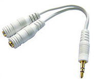 1 audio plug to 2 audio jack