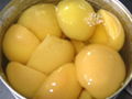 canned yellow peach halves