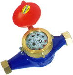 Rotary-Vane Wheel Wet-Dial Water Meter 