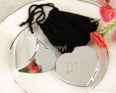 heart shape mirror and mirrors with gift packing