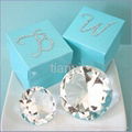 crystal diamond of wedding with gift packing