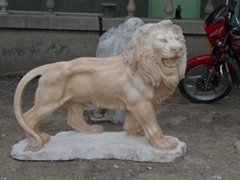 marble lions stone animal marble sculpture