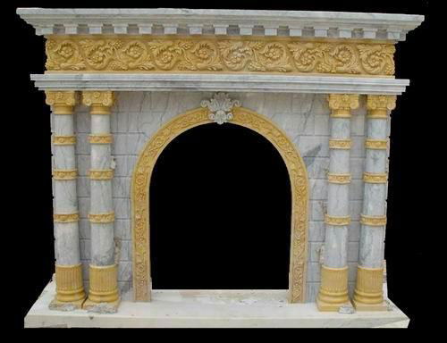 Stone fireplace marble fireplace stone fireplace mantel 2