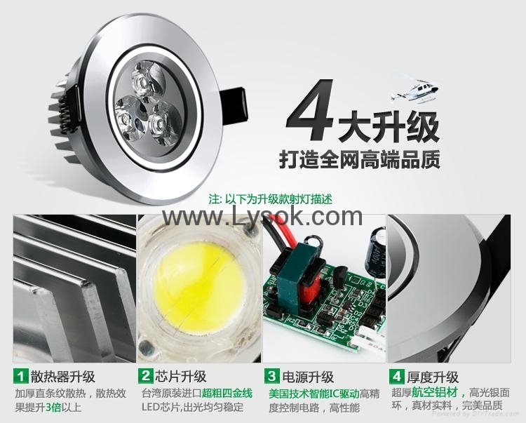 LYS-S3-2  7W LED Ceiling Spotlight Lamp 4