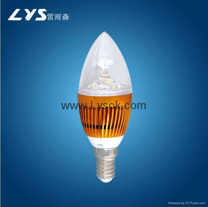 LYS-Q-Q-A 3W LED Candle Bulb lighting lamp 