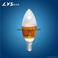 LYS-Q-Q-A 3W LED Candle Bulb lighting lamp  1