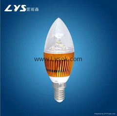 LYS-Q-Q-A 3W LED Candle Bulb lighting