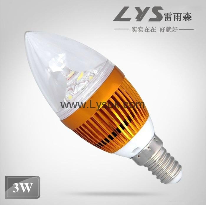 LYS-Q-Q-A 3WLED蠟燭燈尖泡燈水晶吊燈光源神燈 2
