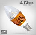 LYS-Q-Q-A 3W LED Candle Bulb lighting lamp  2