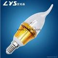 LYS-Q-Q-B 3W LED Candle Bulb lighting Droplight  Lamp 1