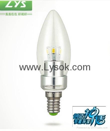 LYS-Q-Q-J 3W China LED Candle Bulb lighting Droplight Lamp 2