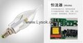 LYS-Q-Q-L 3W China Transparent glass Candle Lighting Lamp 3