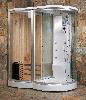 Dry Sauna and Wet Sauna & Steam shower room ISA-581W
