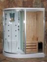 Dry Sauna and Wet Sauna & Steam shower room ISA-581W 2