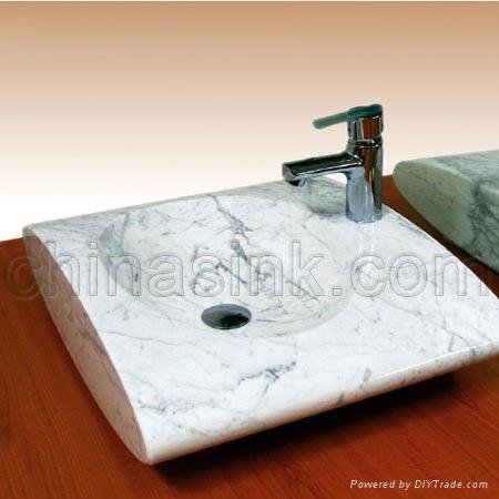 Carrara bathroom sink
