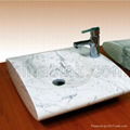 Carrara bathroom sink