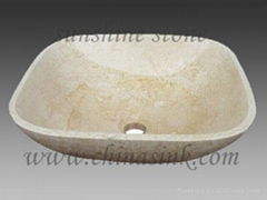 Galala marble vessel sink