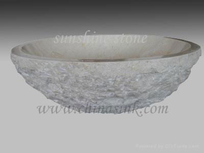 Galala marble vessel sink 5