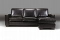 Leather corner sofa