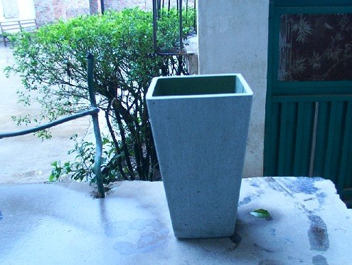 flower pot is made of stone powder with resin 3