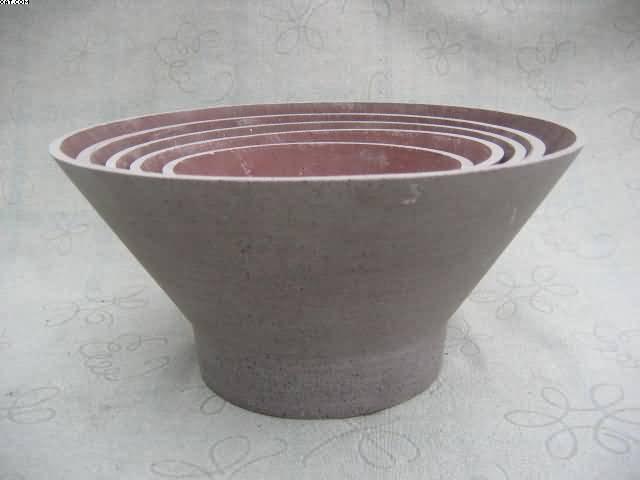 flower pot is made of stone powder with resin