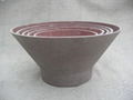 flower pot is made of stone powder with