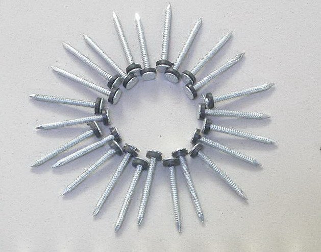 Galvanized Roofing Nail with Neoprene Washer