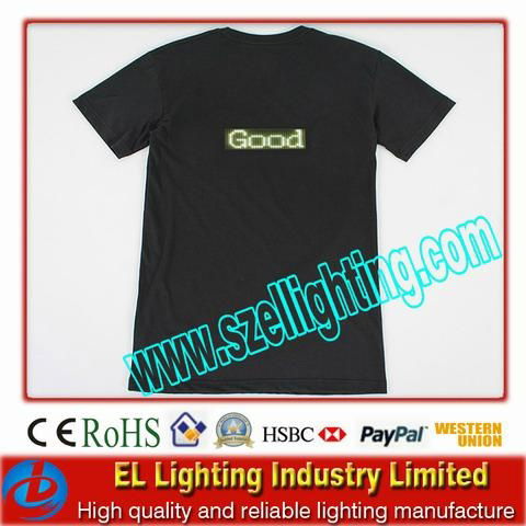 Led message t shirt 2