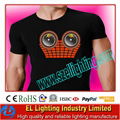 EL Radio flashing Sound Active Shirts