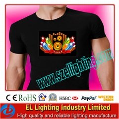Current design el light up t shirt