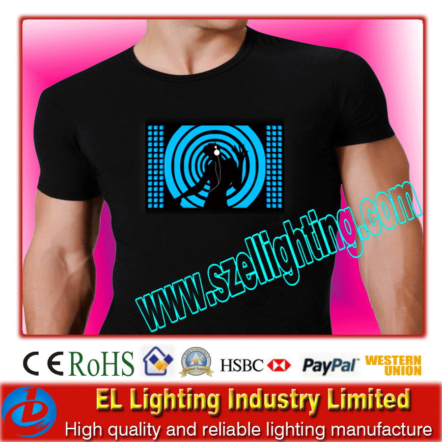 EL Dancing Sound Acitve Shirts