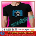 El sound activated t shirt/El sport t shirt