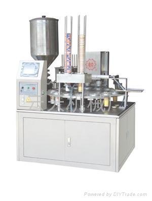 Automatic Turntable Bottling & Seal Lid Machine For Paper or Plastic Cup