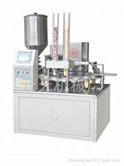 Automatic Turntable Bottling & Seal Lid Machine For Paper or Plastic Cup