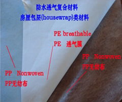 waterproof breathable composite fabric