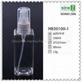 100ml plastic pet square spray bottle