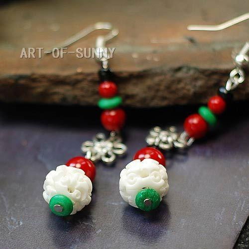 Tibetan Jewelry - Earring 4 2