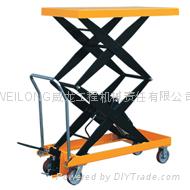 Supply WP manual hydraulic platform car 