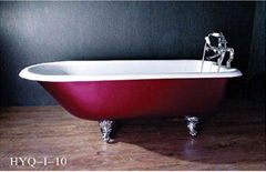 cast-iron bathtub