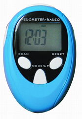 Stopwatch Pedometer with FM radio