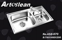 One PC Process Stainless Steel Sink (ASB-870)