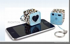 cute gift promotion promotional gift mini cube speaker