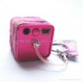 cute gift promotion promotional gift mini cube speaker for mp3 3