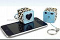 cute gift promotion promotional gift mini cube speaker for mp3 5