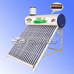 Pressurized Solar Water Heater (copper coil as heat exchanger) 