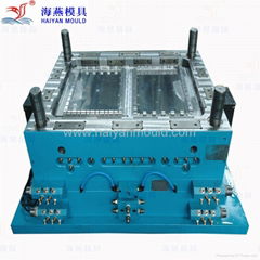 Injection mold for foldable plastic case