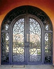 wrought iron entry door--ETN D050